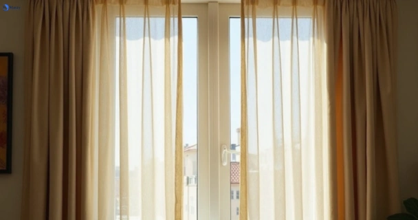 Dull dusty drapes in woolloomooloo-nsw before professional cleaning